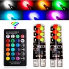 IZZÓ 12V LED 5W T10 RGB LED SZÍNVÁLTÓS TÁVIRÁNYÍTÓVAL