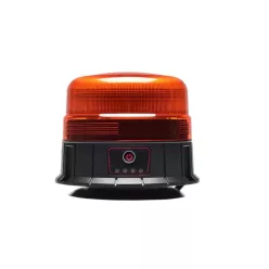   Mágnestalpas  LED-es sárga villogólámpa 12-24V akkumulátoros