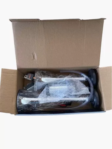 KÜRT ELEKTROMOS 12V DUPLA+ KOMPRESSZOR KRÓM SZÍNŰ MŰANYAG 150dB 29/23CM