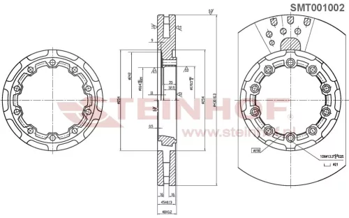 Féktárcsa SAF SK RB 9022