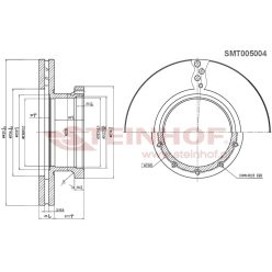 Féktárcsa Mercedes Actross/Axor