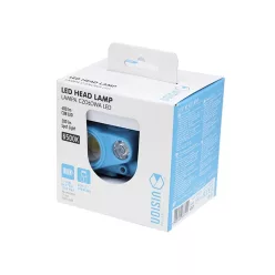 Fejlámpa, tölthető, 3W COB LED