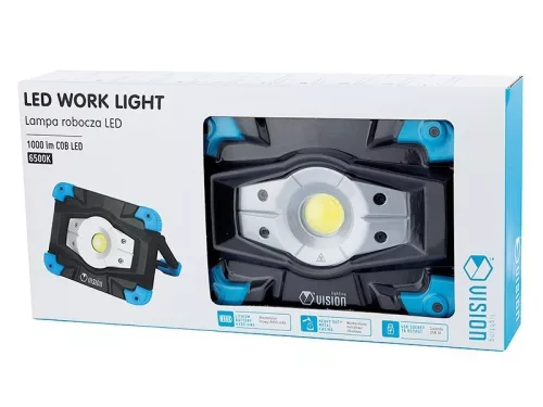 Szerelőlámpa 3W COB led, tölthető IP54