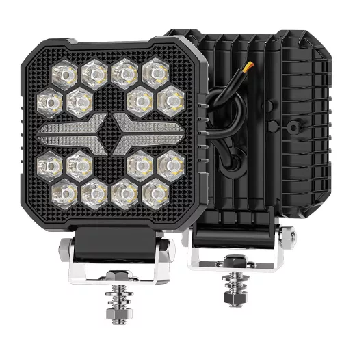 LED munkalámpa  16 LED+ sárga helyzetjelző
