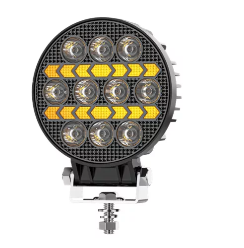 LED munkalámpa kerek 10 LED+ sárga helyzetjelző