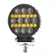 LED munkalámpa kerek 10 LED+ sárga helyzetjelző