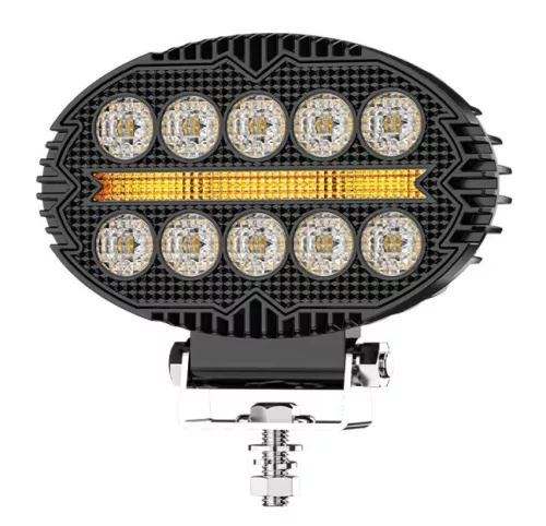 LED munkalámpa  ovális  10 LED+ sárga helyzetjelző