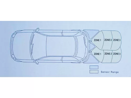 TOLATÓRADAR KÉT ÉRZÉKELŐVEL BS16 12V