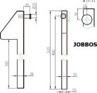 Billencs ellendarab 500mm jobb
