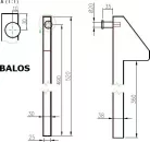Billencs ellendarab 500mm bal