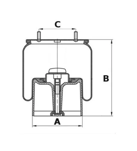 Légrugó 2923VK SAF