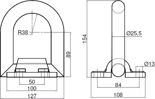 Rögzítő fül 12t EN29367-2