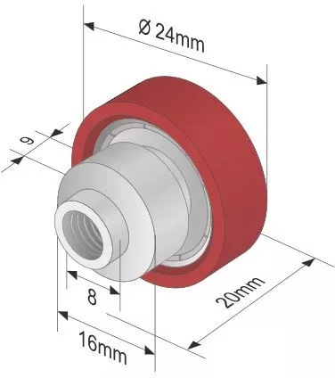 Görgő 24mm