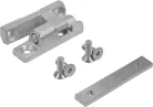 Plató oldalfal Zsanér készlet 120mm