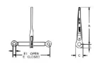 Racsni horgokkal 13mm lánchoz LC106kN