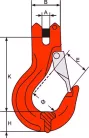 Horog 10mm lánchoz LC63kN