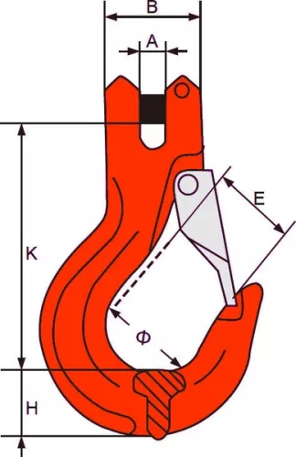 Horog 13mm lánchoz LC106kN