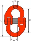 Összekötő szem 10mm lánchoz LC63kN