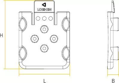 Kerékkitámasztó ék tartó Nano