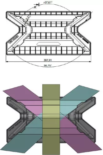 Spanifer élvédő CROSS