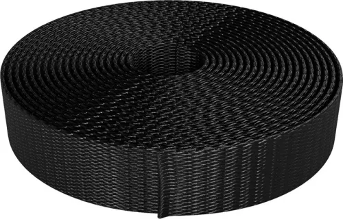 Spanifer gurtni Heveder fekete 25mm 1t méterre