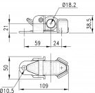 Zár felső záró készlet