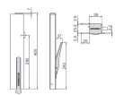 Armaton zár 400mm 3000XF jobb