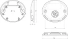 Emelőhátfal villogó kerek 12/24V