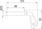 Billencs csap 20x85
