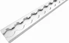 Airline sín 34x10mm 1000mm szögletes furat nélkül