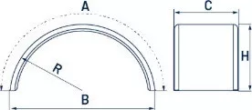 Sárvédő 56x110