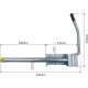 Ajtókitámasztó L=532mm Schmitz