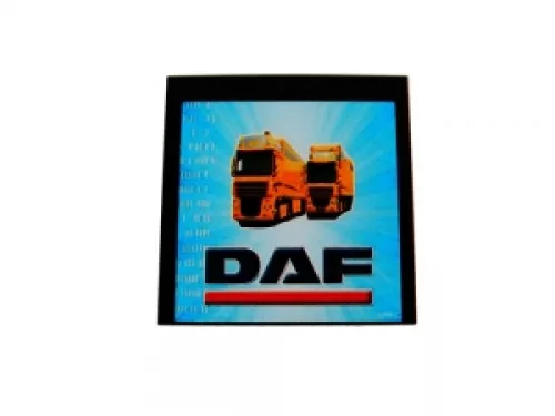 SÁRFOGÓ GUMI FELIRATOS DAF-hoz HÁTSÓ 40X45 DIGITÁLIS NYOMATTAL