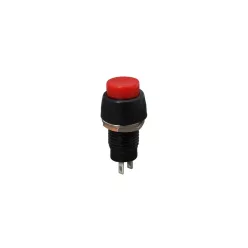 KAPCSOLÓ NYOMÓGOMB 250V/2A  PIROS/FEKETE
