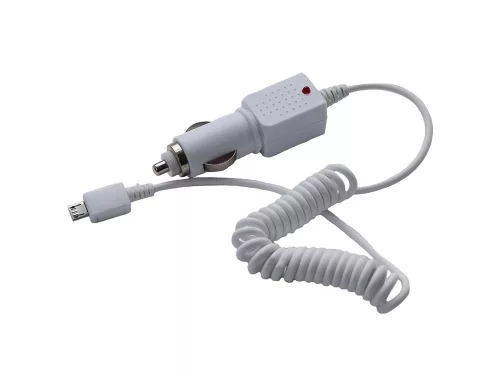 TELEFONTÖLTŐ 12/24V 1A 140CM MIKRO USB FEHÉR EDCO