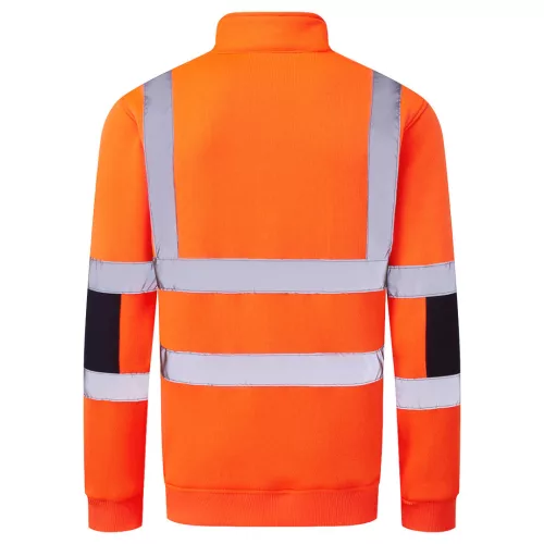 Portwest Hi-Vis cipzáras kötött pulóver