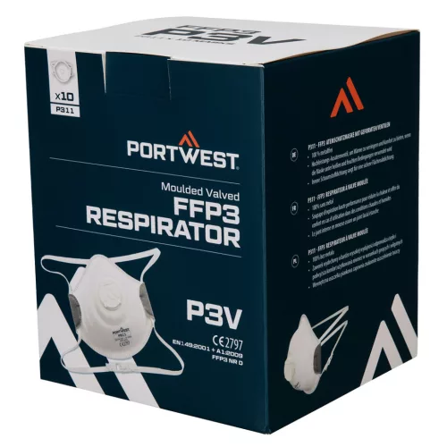 Portwest Formázott FFP3 szelepes maszk (10 db)